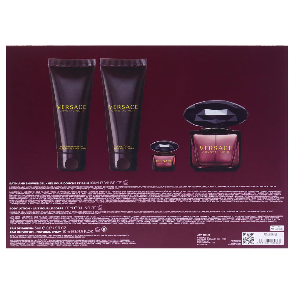 Versace Crystal Noir gift-ready collection image suggesting a premium present.