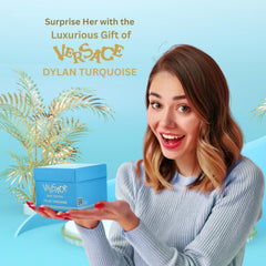 Versace Dylan Turquoise gift set packaging ideal for gifting occasions.