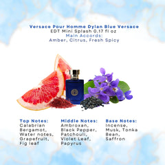 Versace Eau Fraiche mini splash bottle for light citrus refreshment