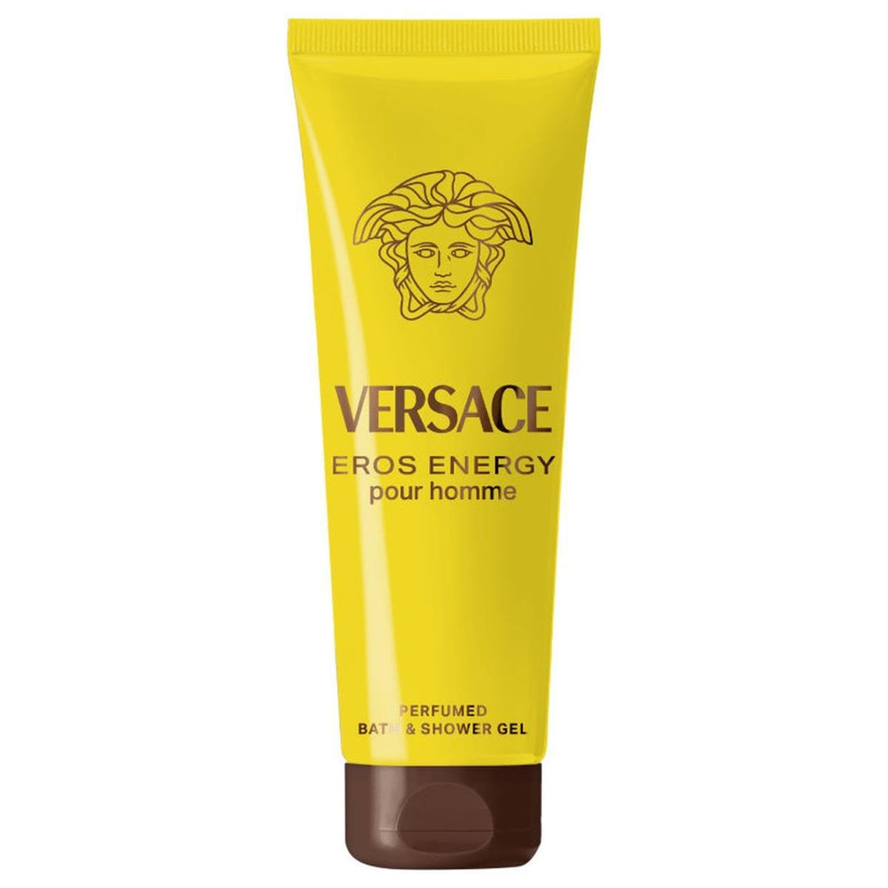 Versace Eros Energy lather demonstrates rich wash for freshness.