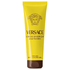 Versace Eros Energy lather demonstrates rich wash for freshness.