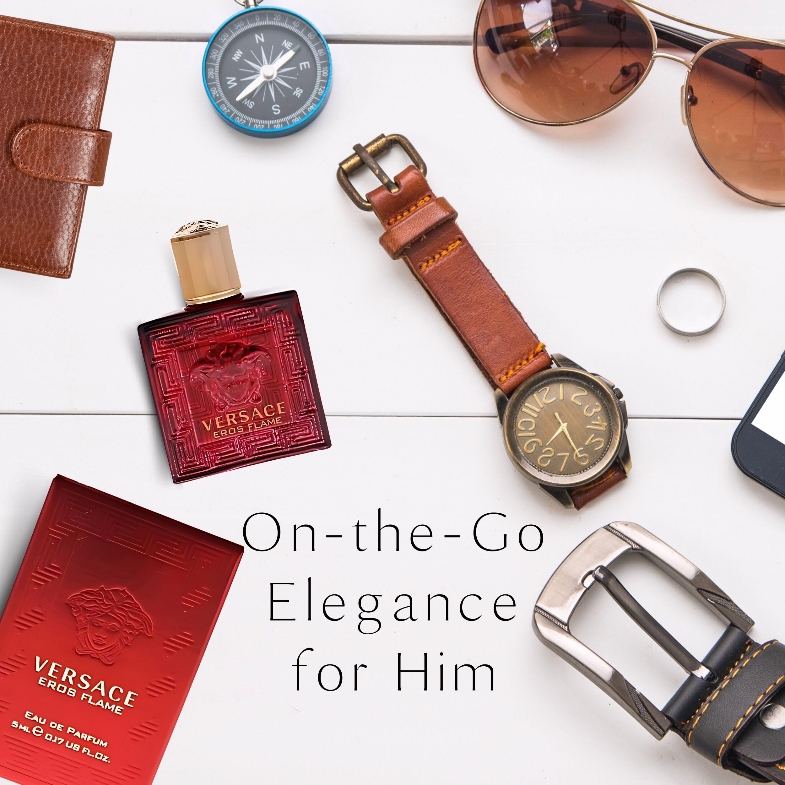 Versace Eros Flame display, visual pairing with wardrobe choices and daily rituals.