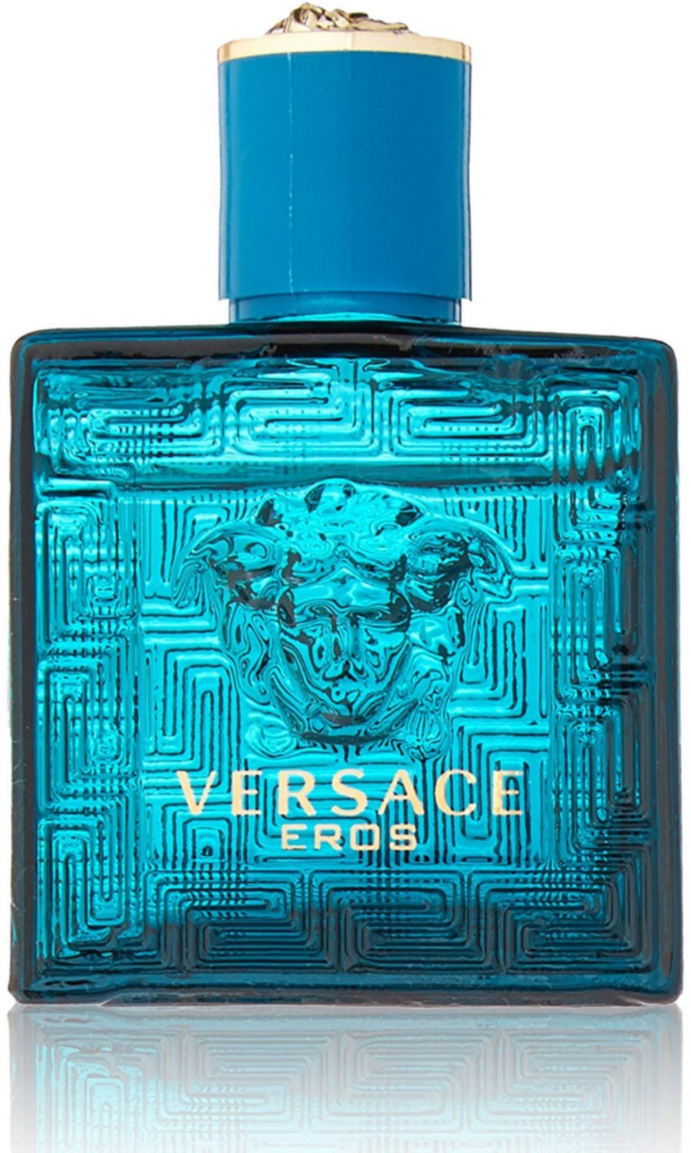 Versace Eros mini EDT label and box, authentic brand presentation.