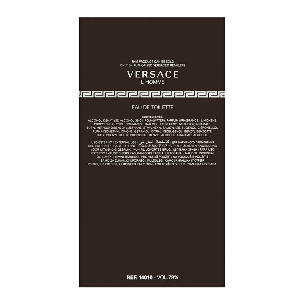 Versace L'Homme EDT spray for day and night wear