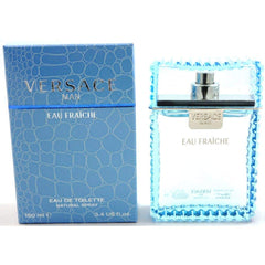 Versace Man Eau Fraiche bottle front view offers a fresh, confident daily scent