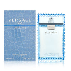 Versace Man Eau Fraiche bottle with fresh, Mediterranean scent for daily wear.