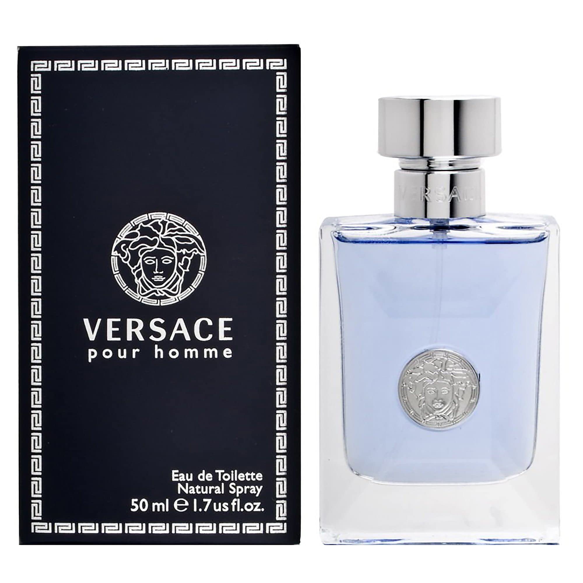 Versace Pour Homme EDT 50ml bottle, ideal for daily grooming and timeless style.