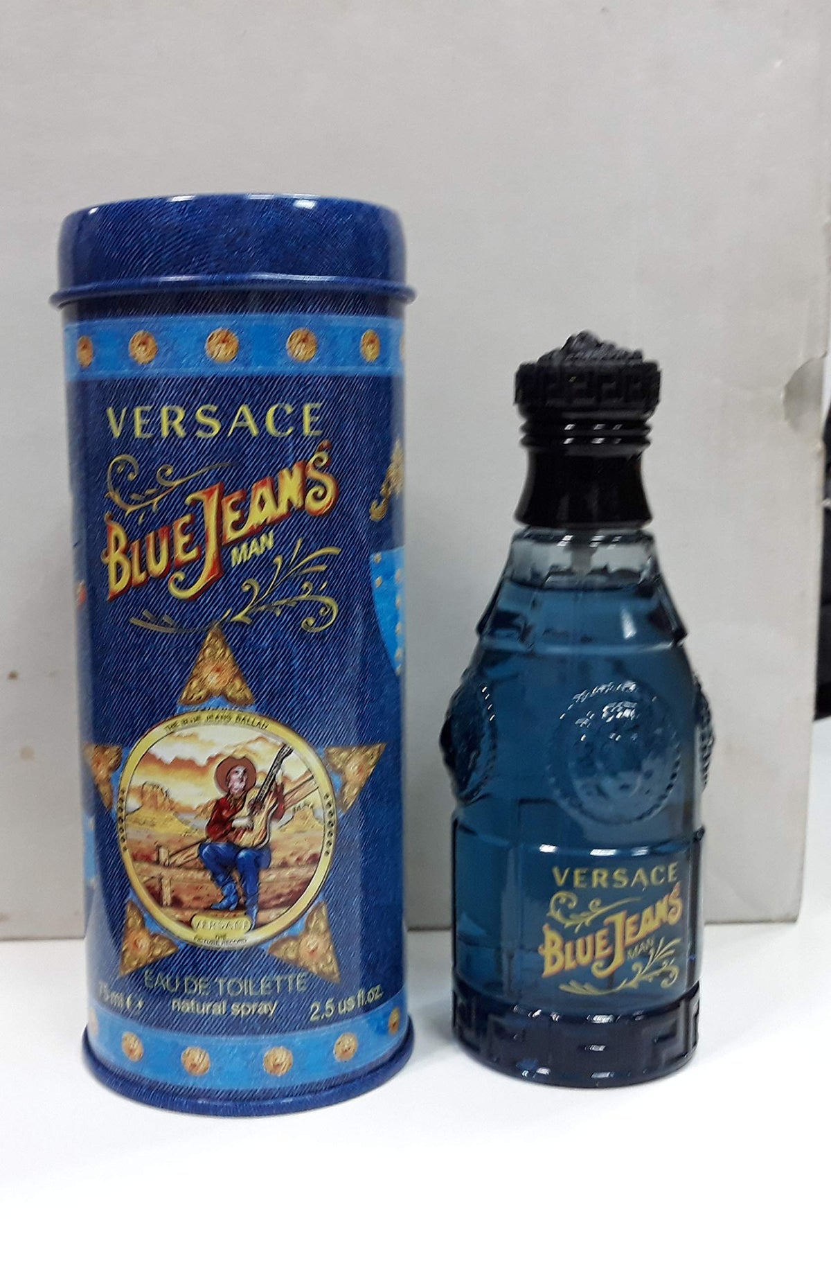 Versace Versus Blue Jeans EDT spray, front view, ideal for daytime wear.