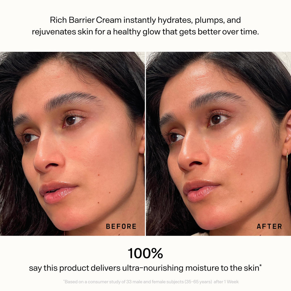 Silky texture close-up showing breathable, non-greasy finish suitable for makeup layering.