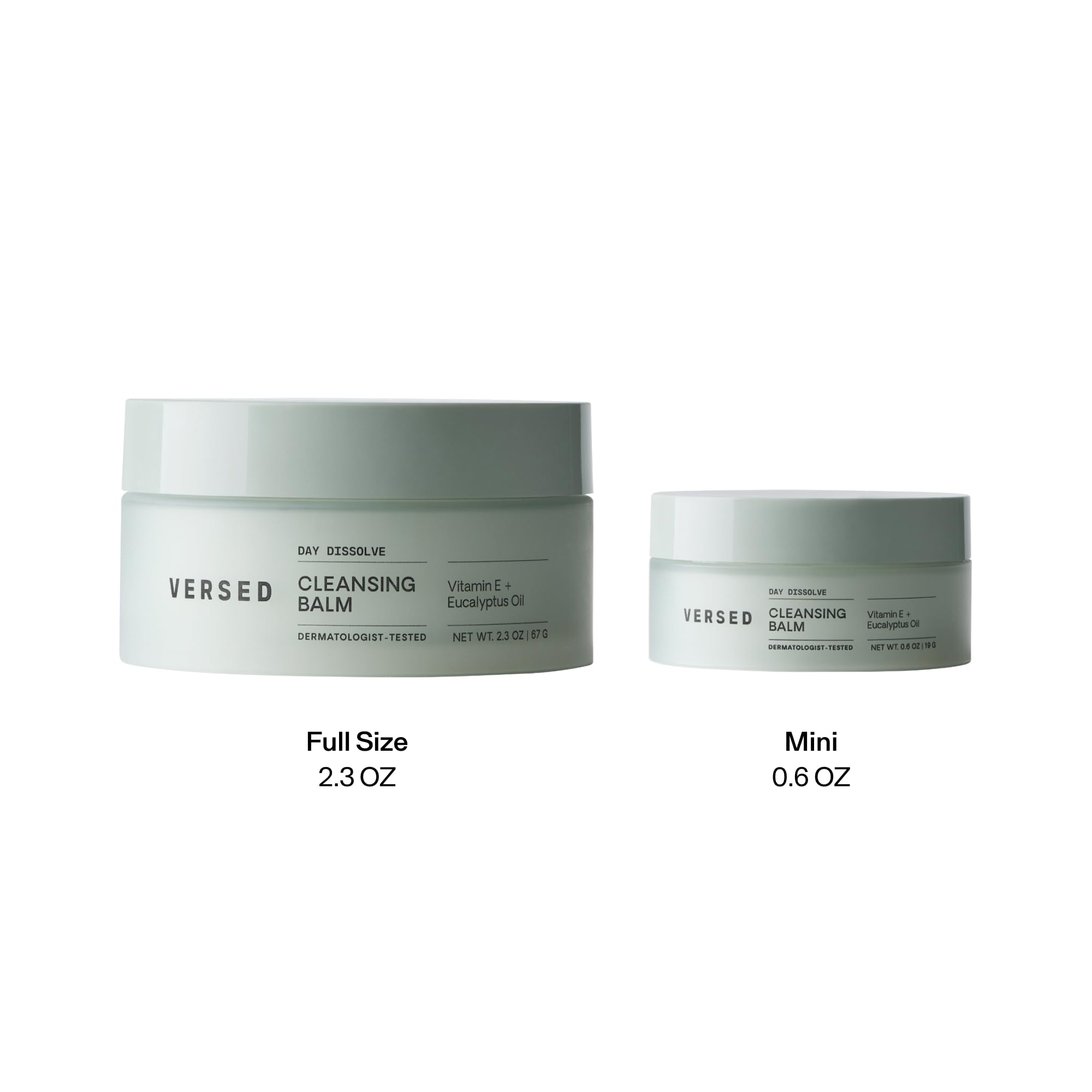 Versed Day Dissolve label graphic communicates clean ingredients and fragrance-free formula.
