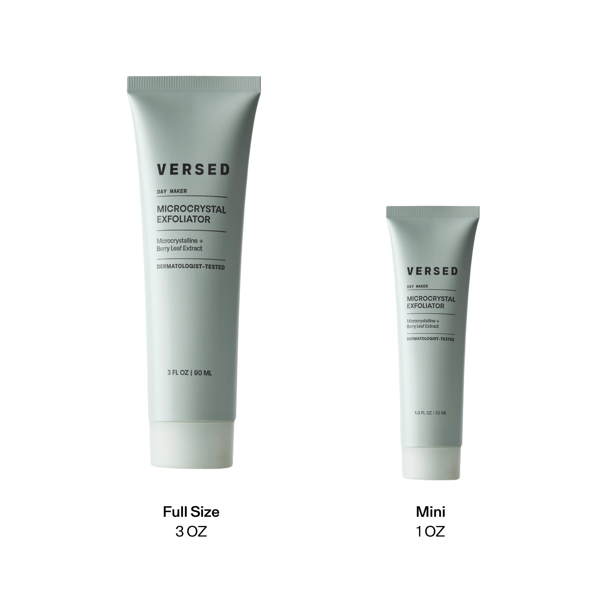 Versed Day Maker vegan and climate-neutral packaging for eco-conscious skincare.