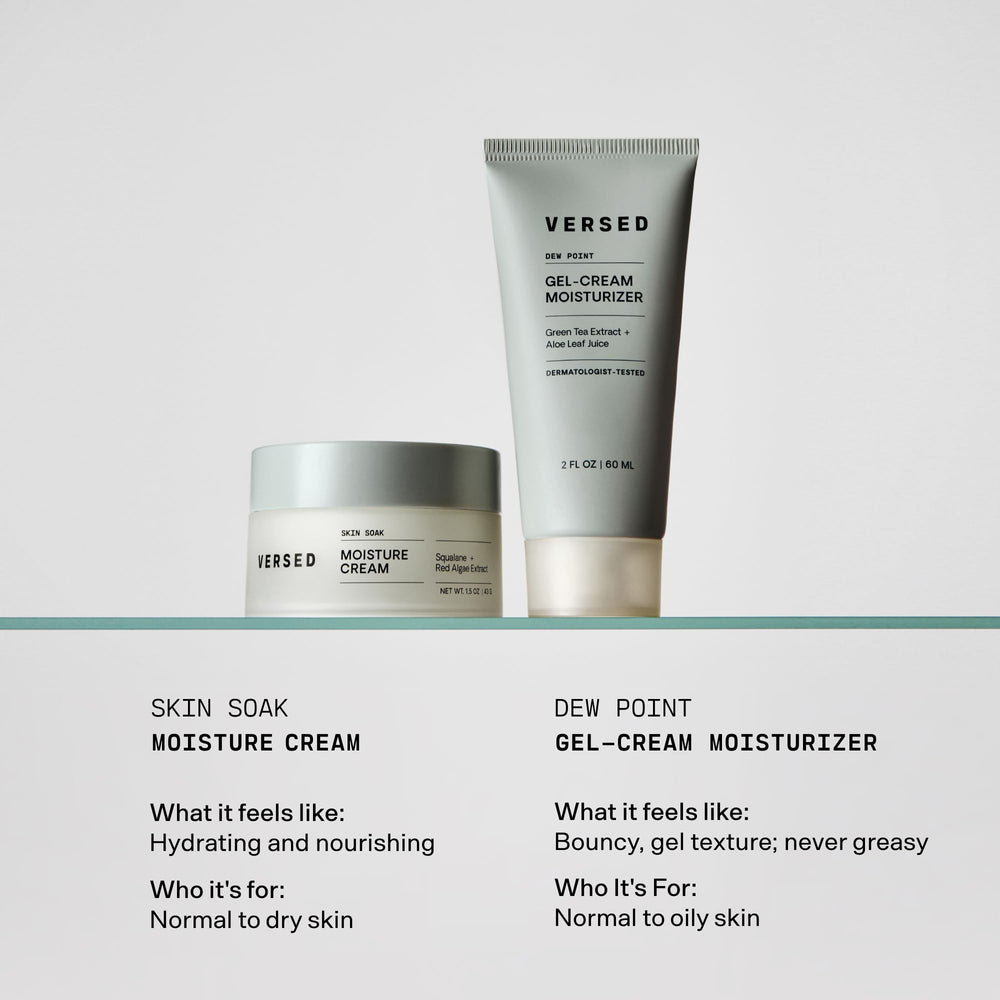 Ingredients feature: green tea extract and aloe in Versed Dew Point