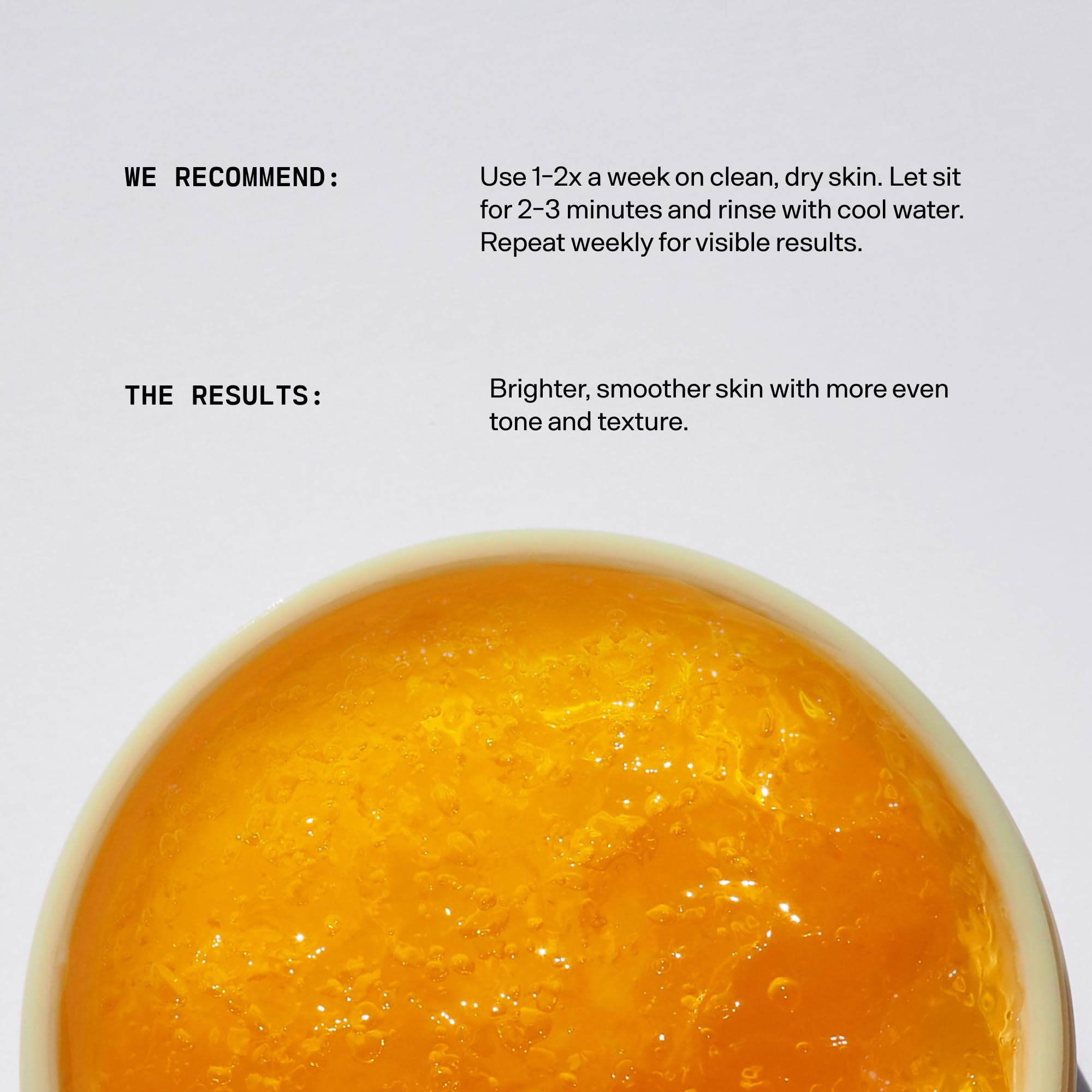 Versed Doctor's Visit Mask pineapple enzyme close-up hints brightness