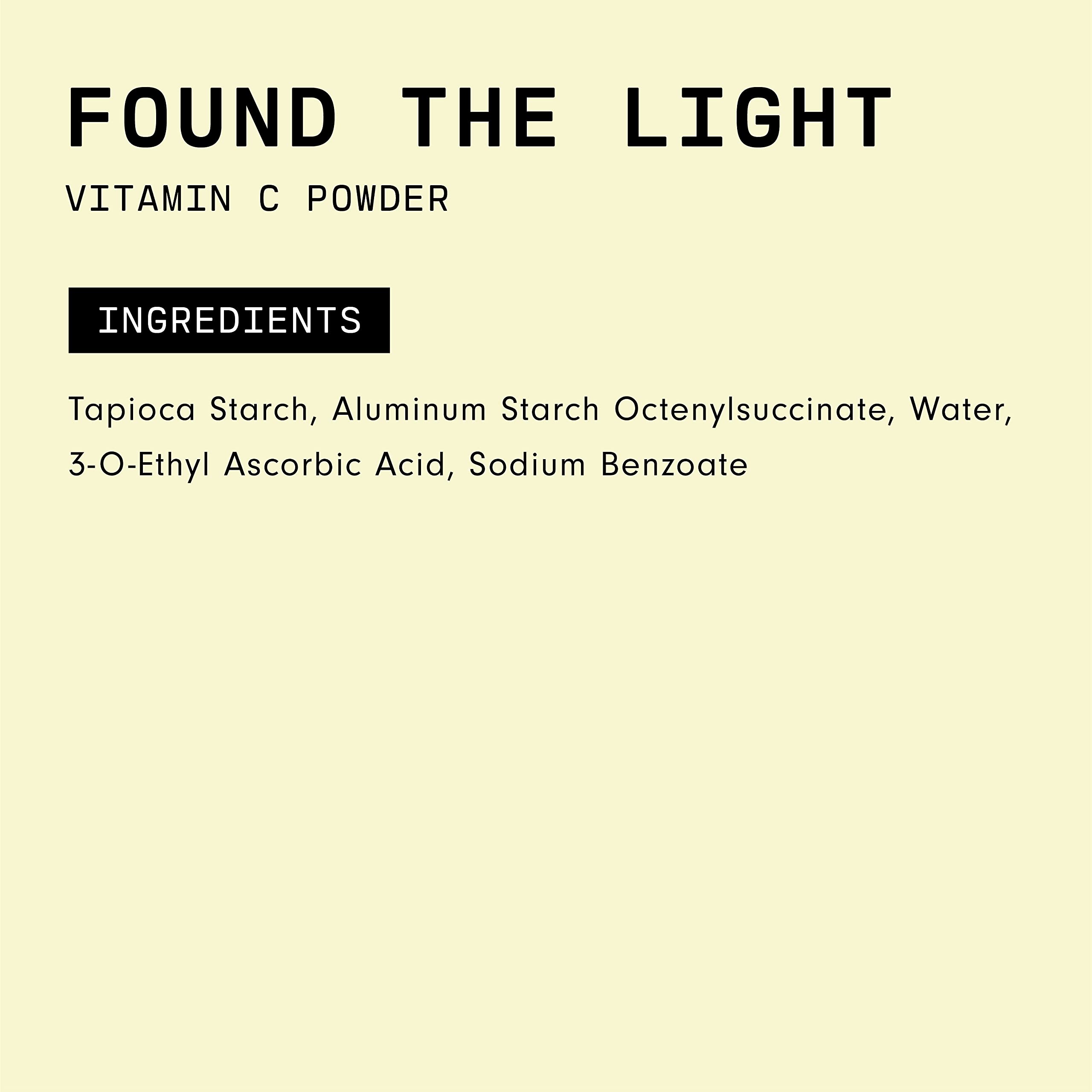 Versed Found the Light vegan ingredients label signals a clear, animal-friendly formula.