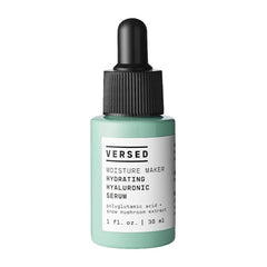 Versed Moisture Maker, flacon sérum hyaluronique, hydratation rapide pour peau sèche.