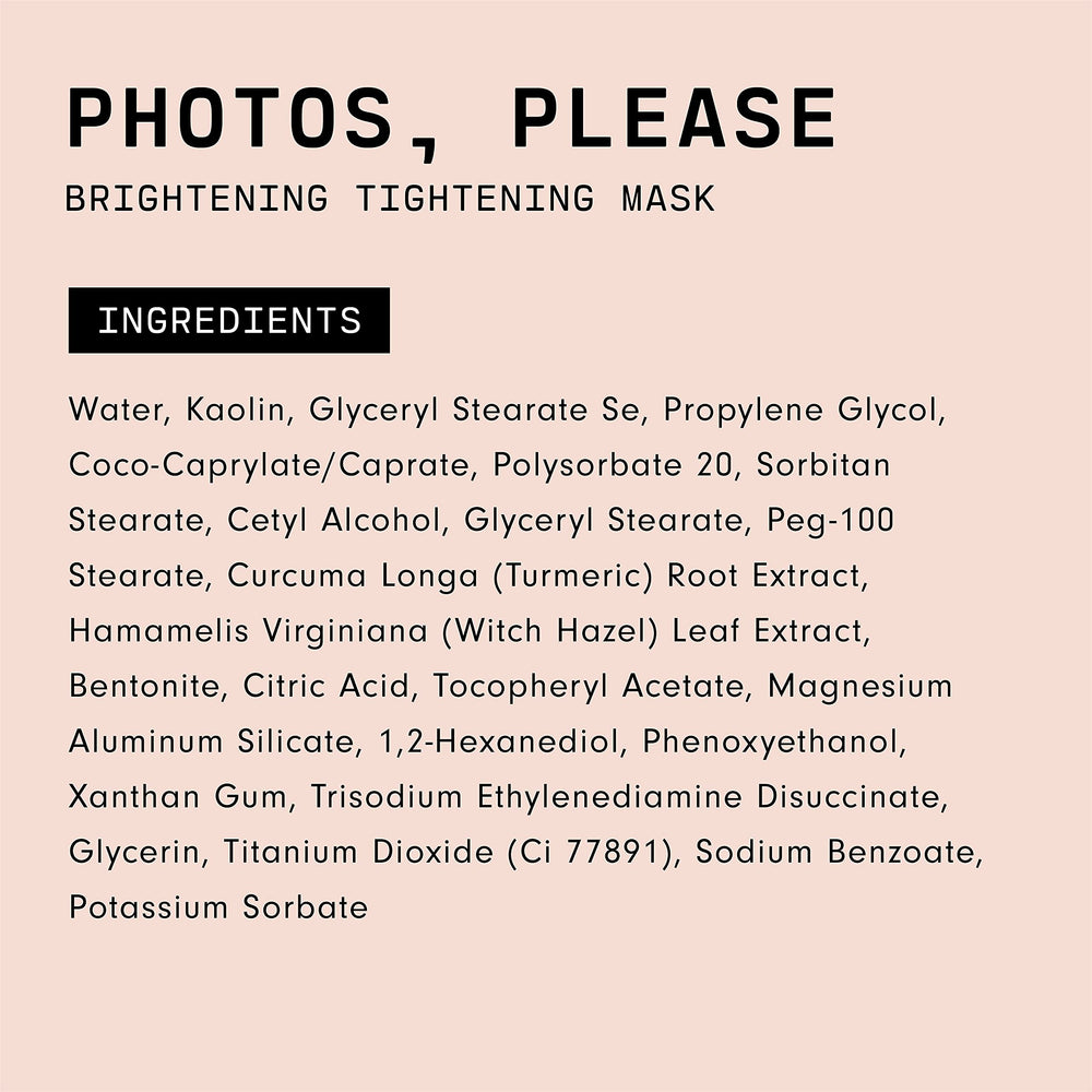 Versed Photos, Please mask-removal rinse shown for smooth, comfortable finish.