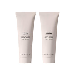 Versed Press Restart retinol body lotion bottle close-up for firming skin