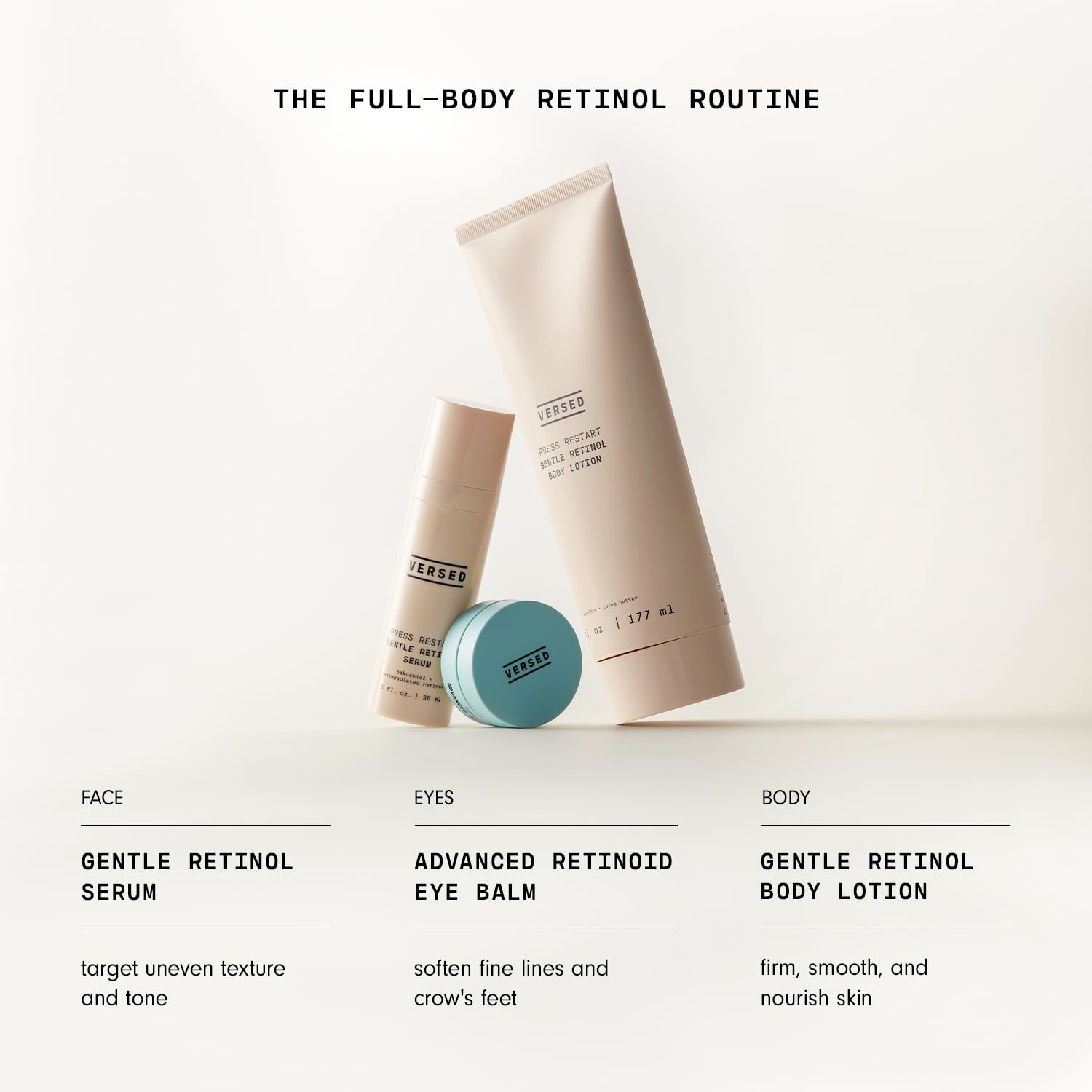 Knee area illustrates firmer-looking skin after using the lotion.