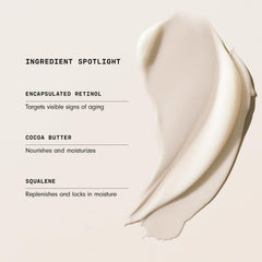 Versed Press Restart bottle shown for nighttime use and gentle retinol care
