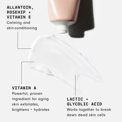 Versed The Shortcut Overnight Facial tube body showing compact vegan formula.