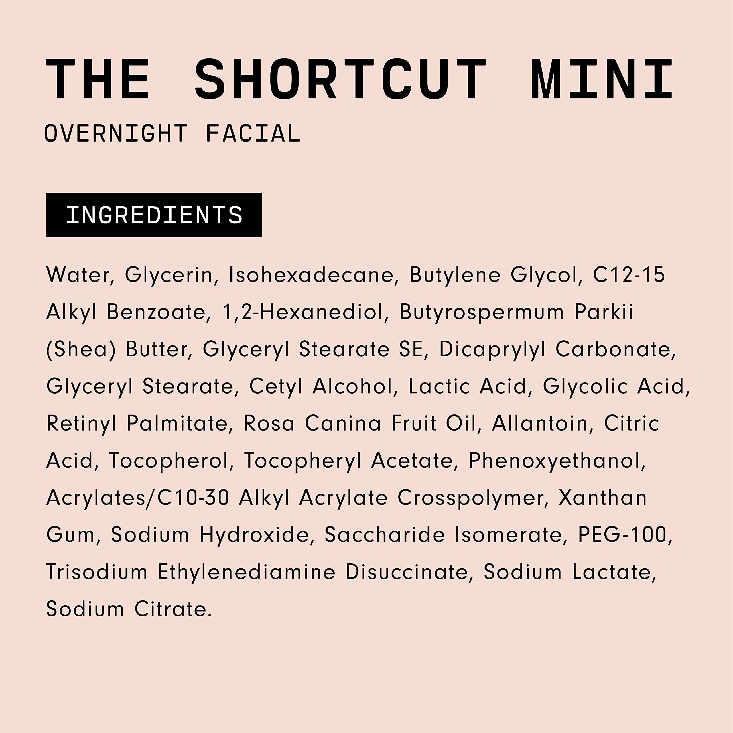 Versed The Shortcut Overnight Facial tube-spout enables precise dosing.