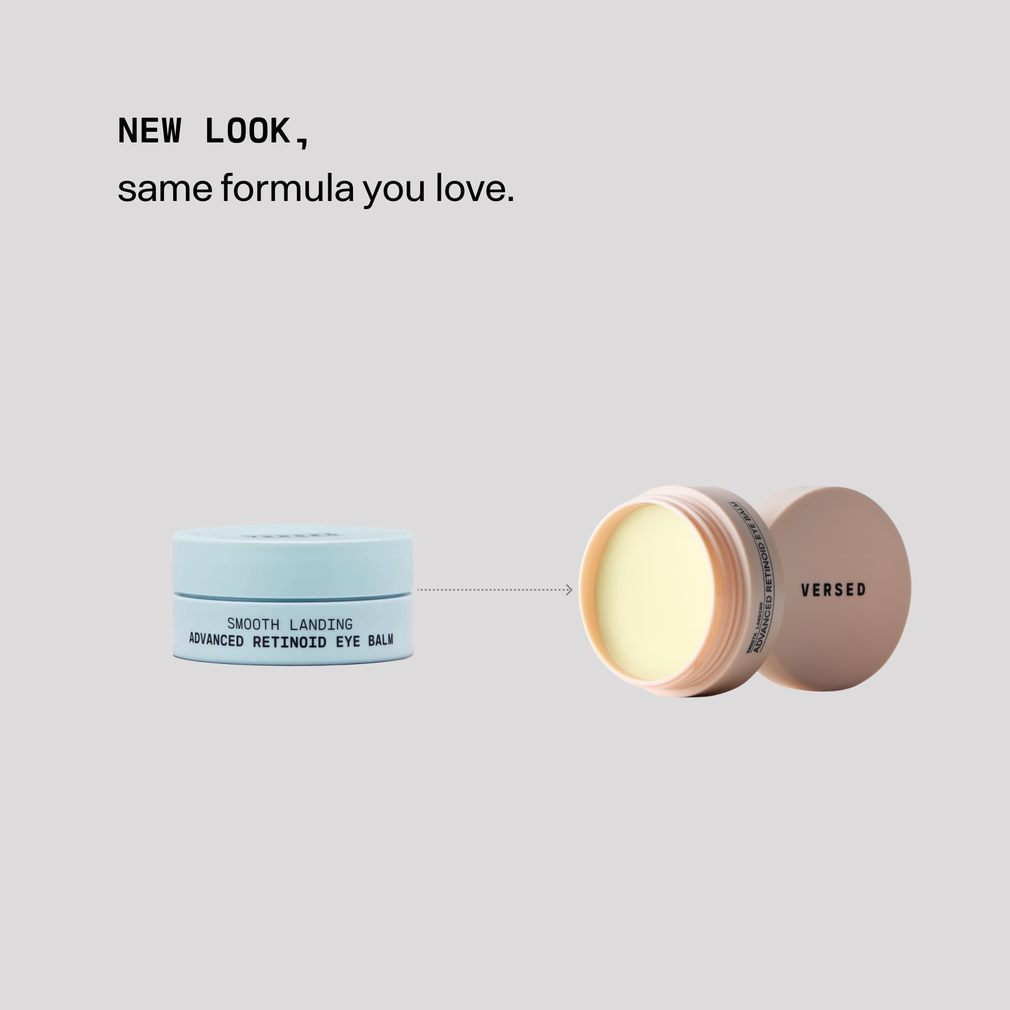 Applying Versed Smooth Landing eye balm with gentle massage on under-eye skin