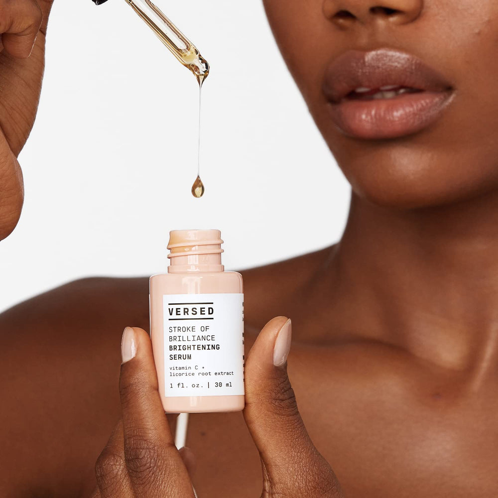 Licorice root extract in Versed serum highlighting brightness potential