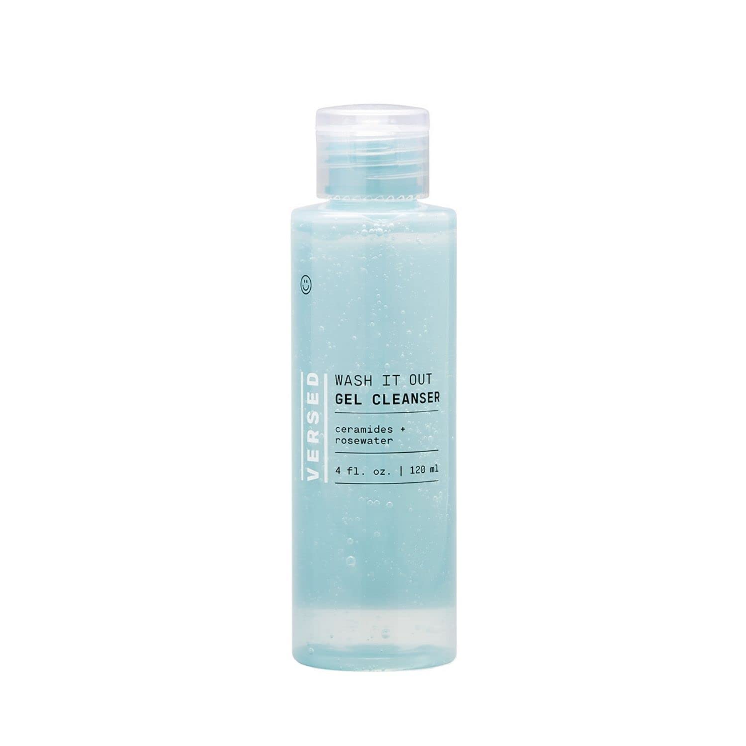 Versed Wash It Out Gel Cleanser bottle front view, hydrating formula
