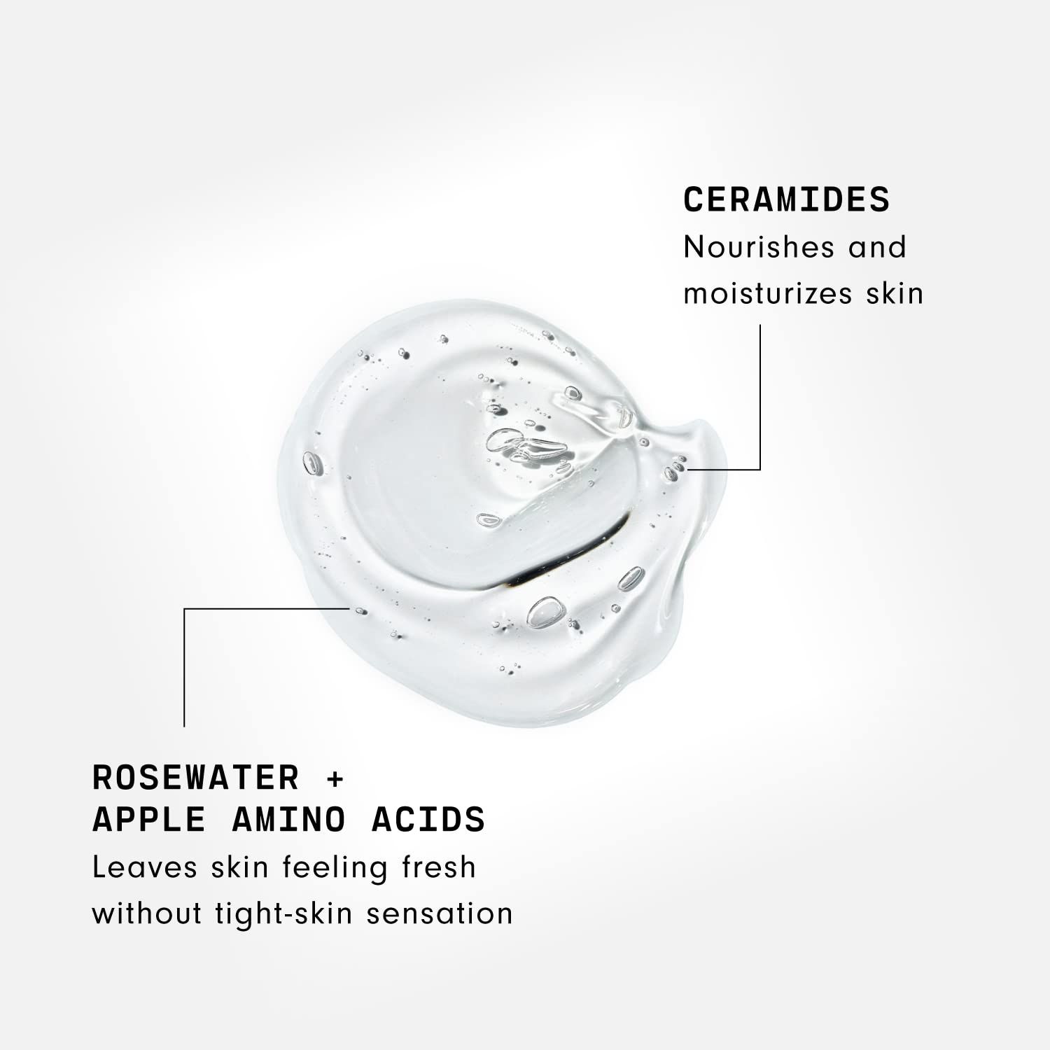 Rinsing face to reveal clean, refreshed skin with Versed