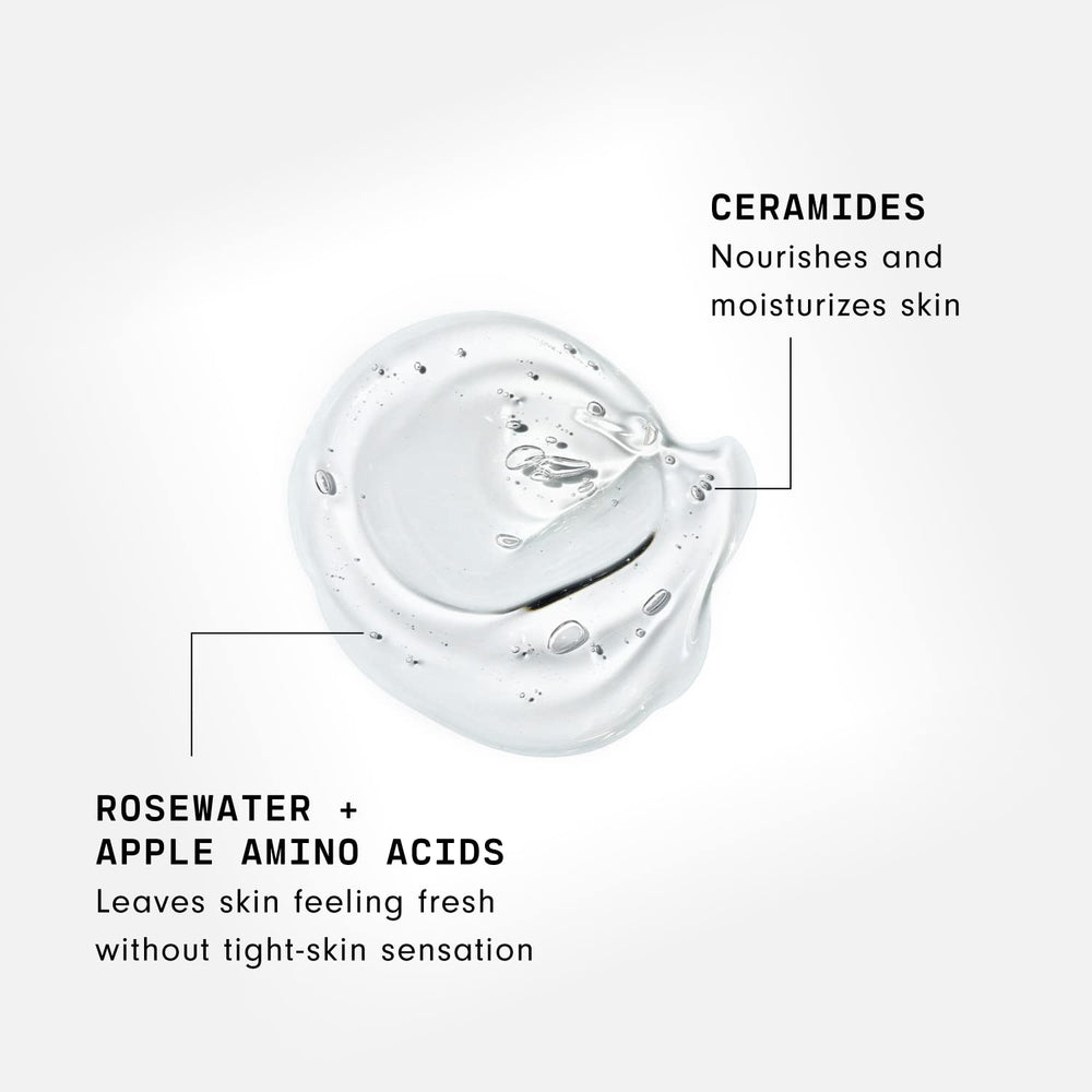 Rinsing face to reveal clean, refreshed skin with Versed