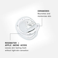 Rinsing face to reveal clean, refreshed skin with Versed