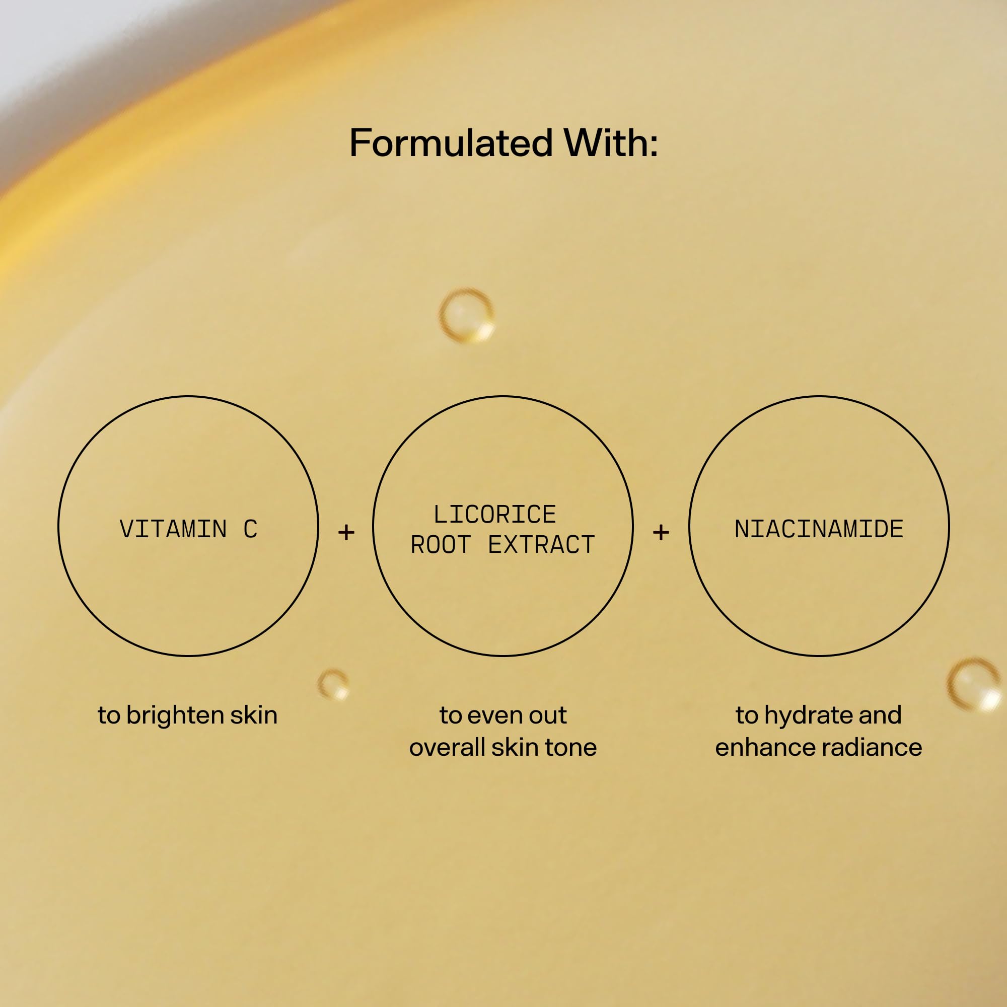 Versed Weekend Glow serum on skin illustrating brightening and hydrating texture