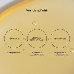 Versed Weekend Glow serum on skin illustrating brightening and hydrating texture