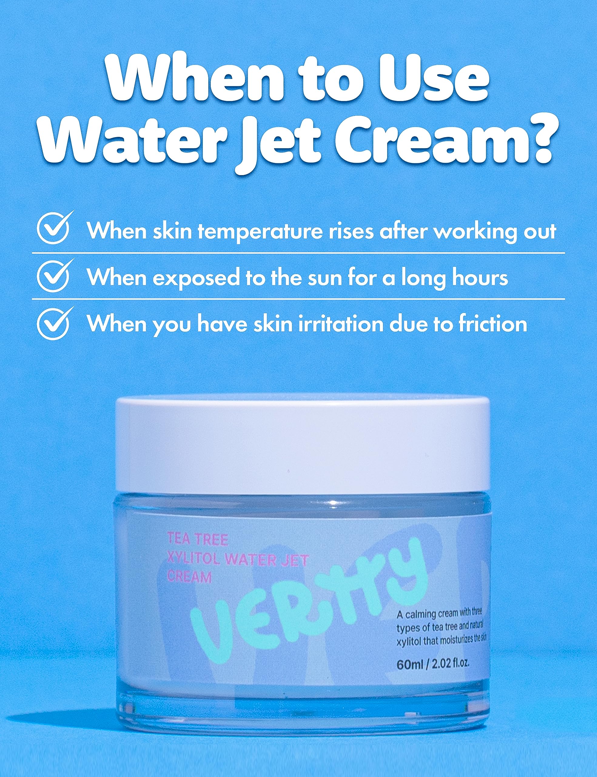 Compact 2oz packaging shown for travel-friendly Vertty cream.