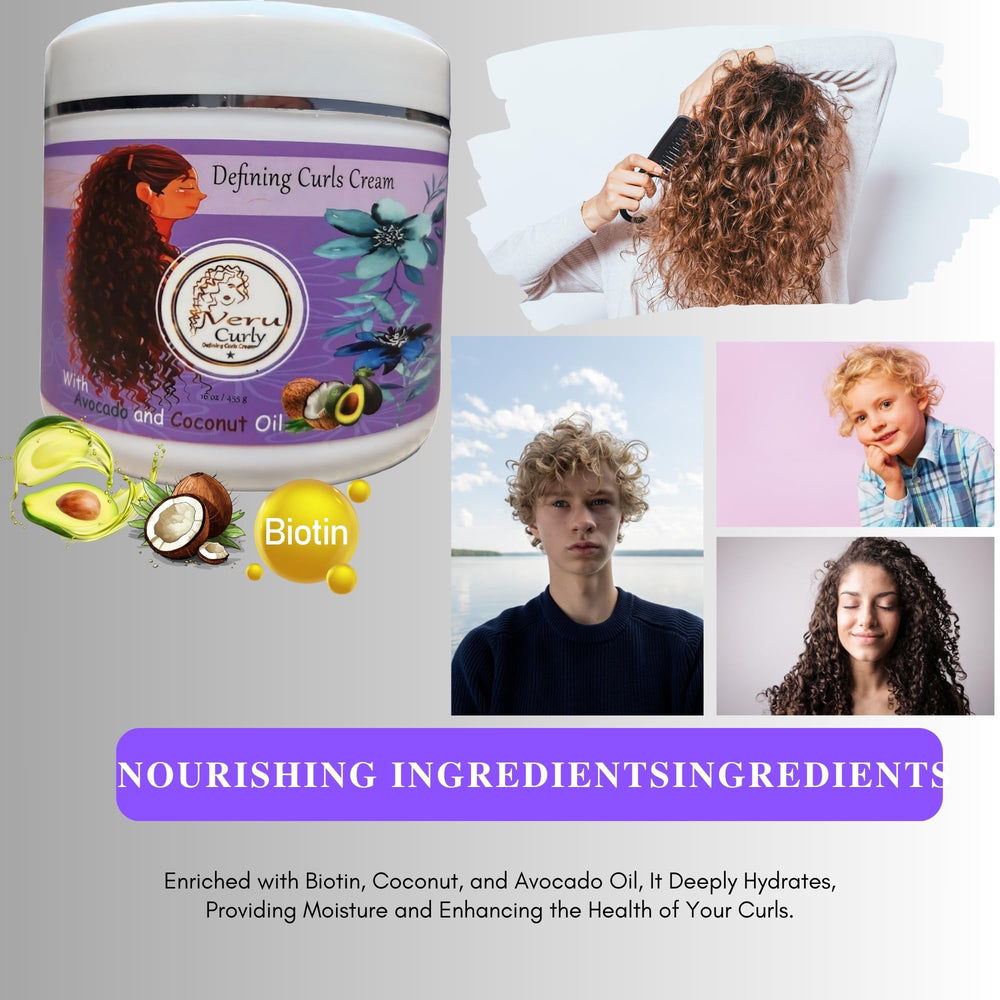 VeruCurly Curl Cream frizz control and breakage protection.