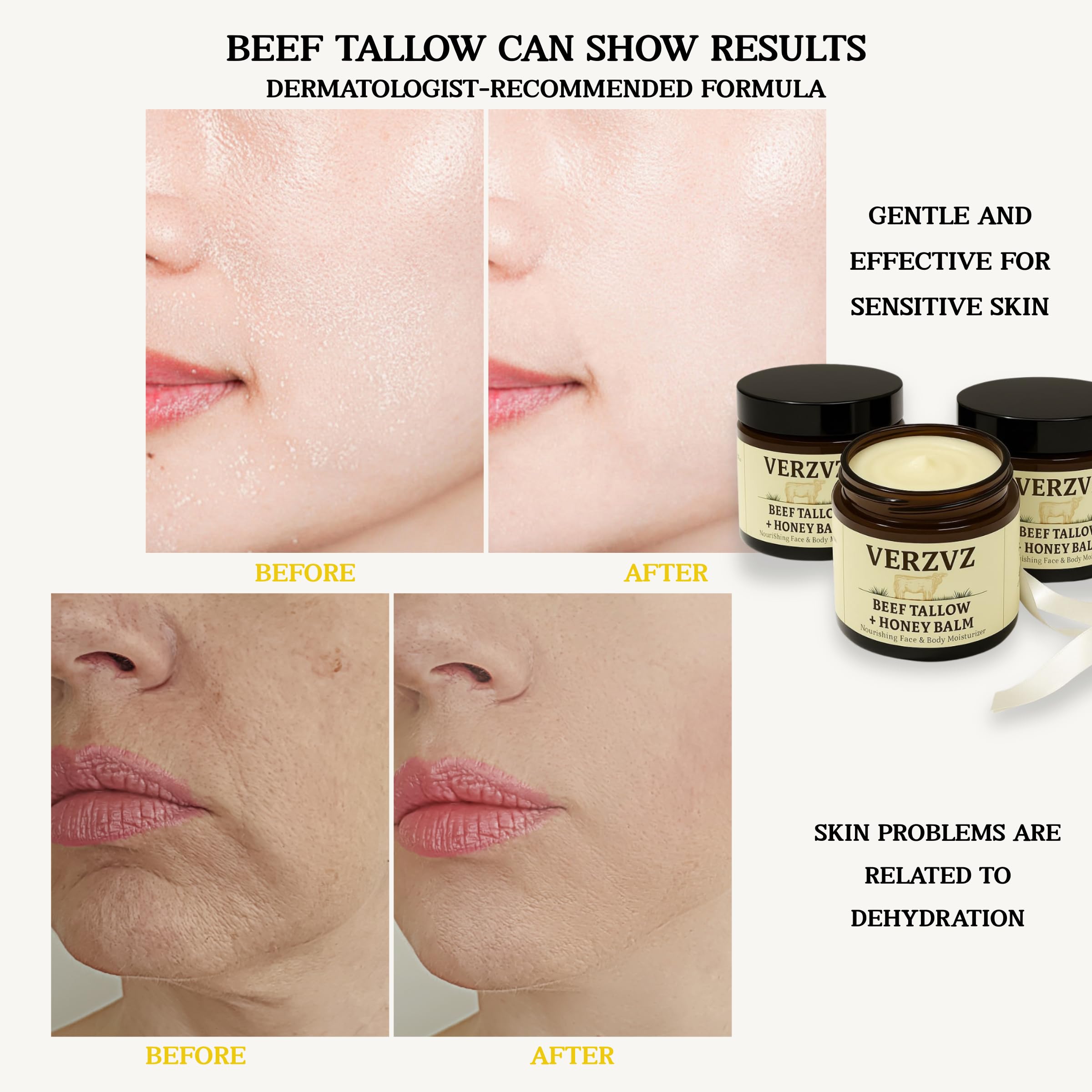 VERZVZ balm packaging label emphasizes natural ingredients.