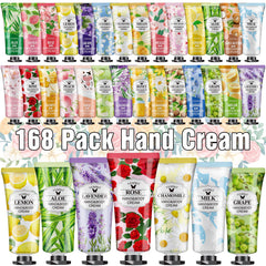 VESPRO 168-pack hand cream set with assorted tubes for daily moisture