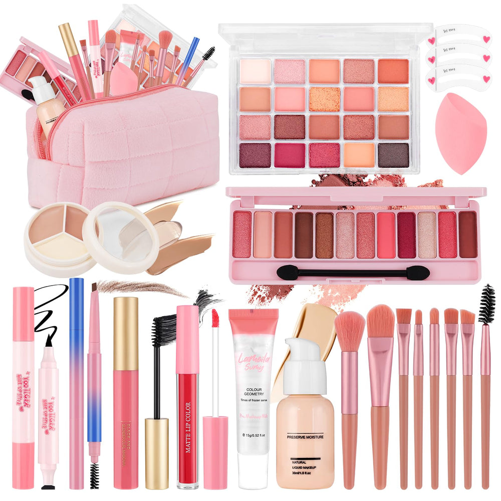 VESPRO All In One Makeup Kit for Teens front packaging showing the complete set for gifting