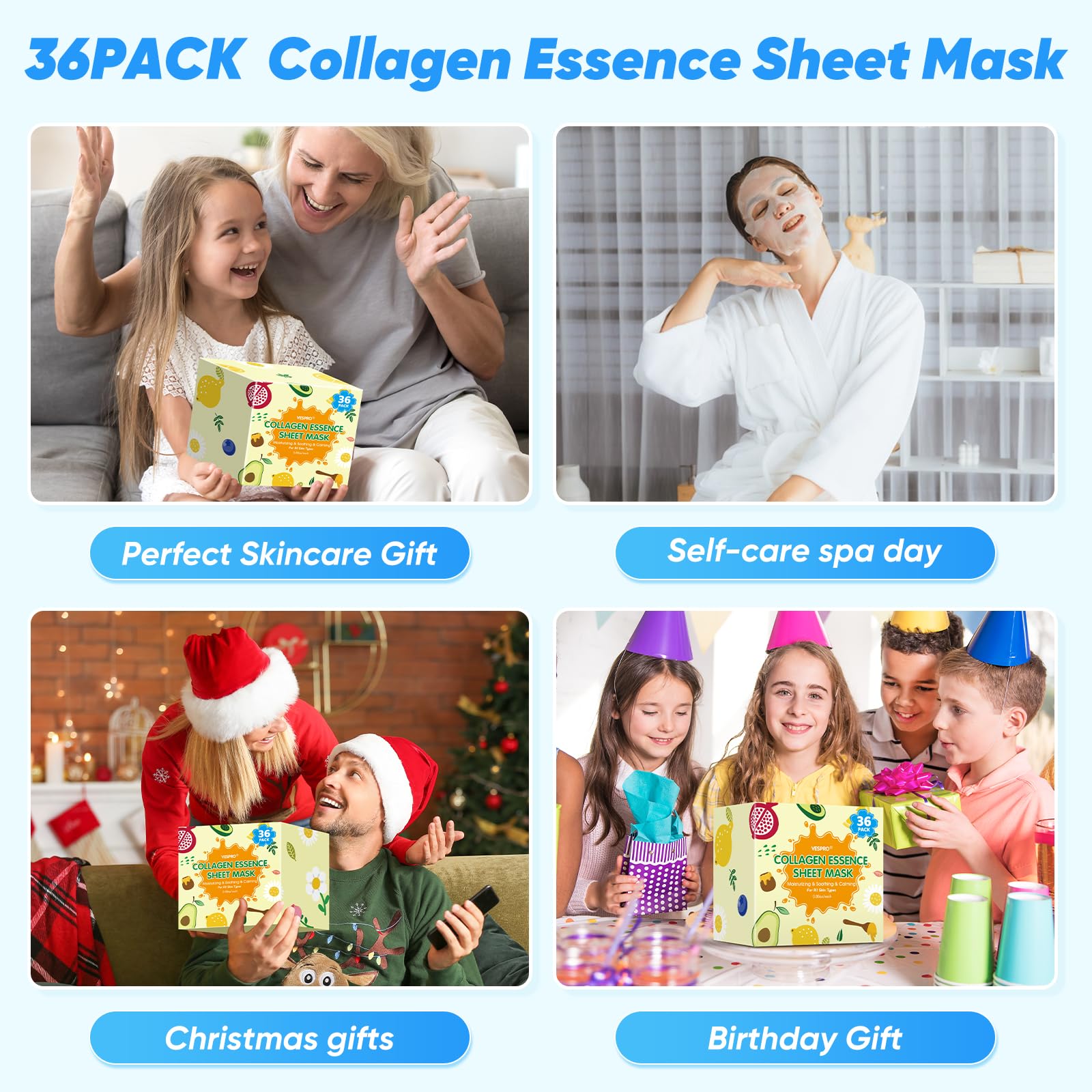 VESPRO aloe vera mask sheet cools and hydrates sensitive skin