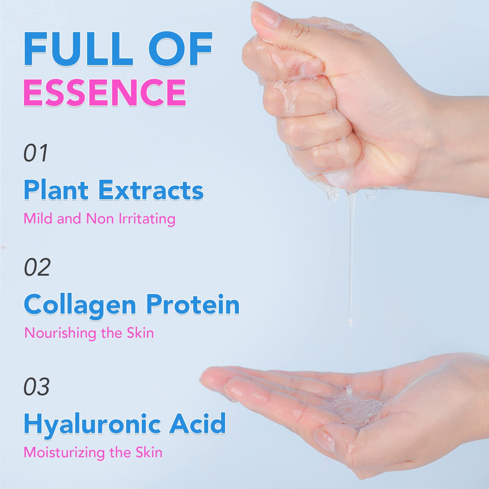 VESPRO Collagen Essence Sheet Mask plant essence and hyaluronic acid for moisture.