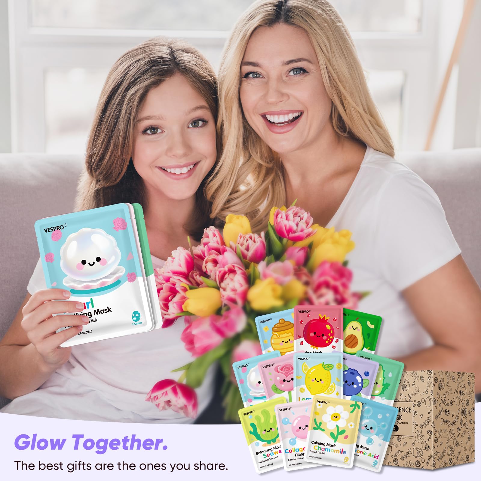 VESPRO honey lemon chamomile mask brightens and hydrates skin