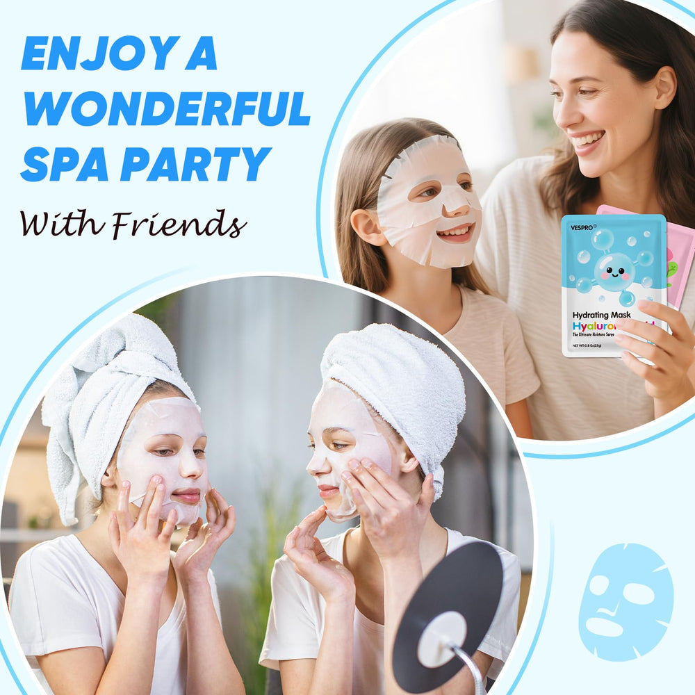 VESPRO hyaluronic acid sheet mask provides deep moisture and refreshed texture