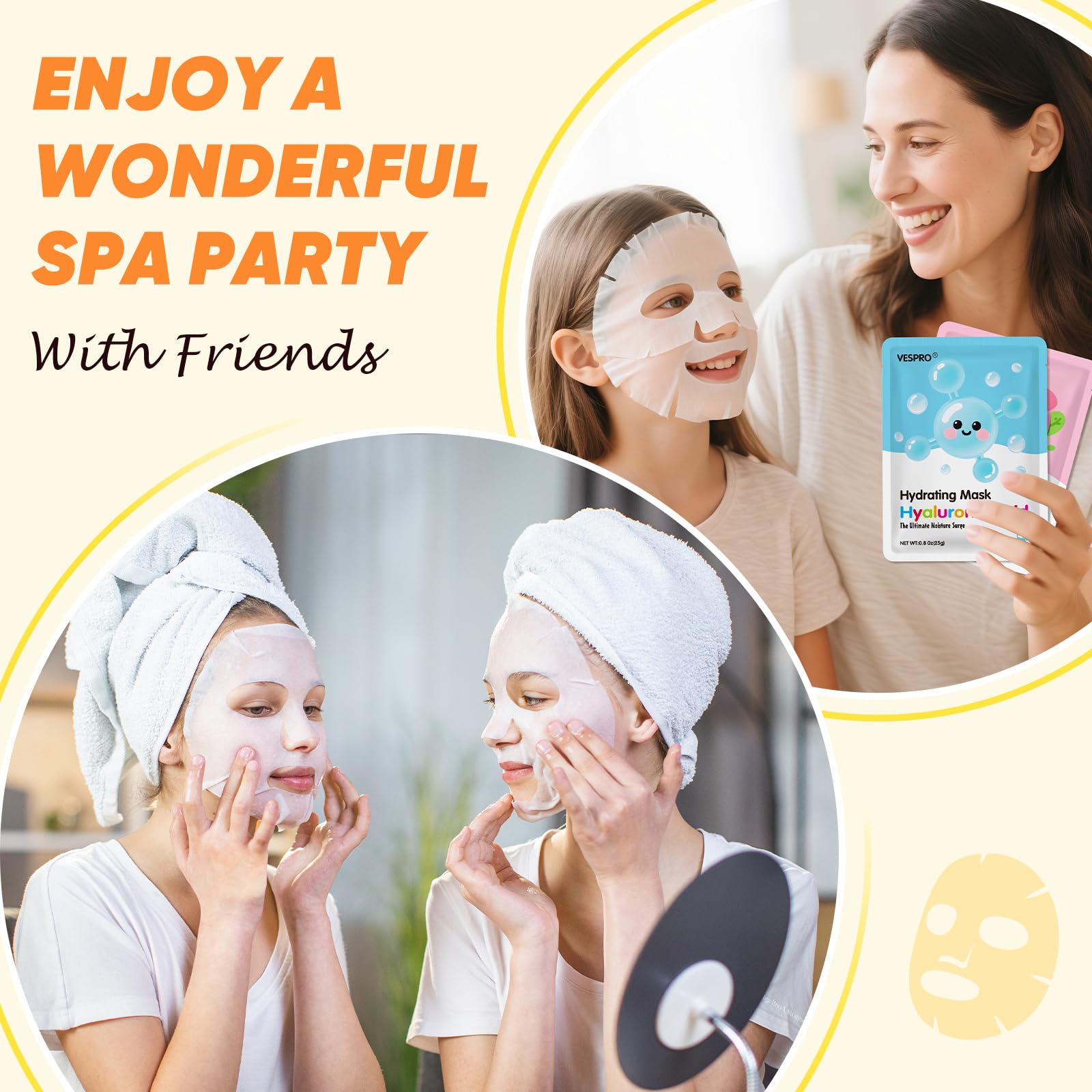 VESPRO hyaluronic acid mask for deep moisturization