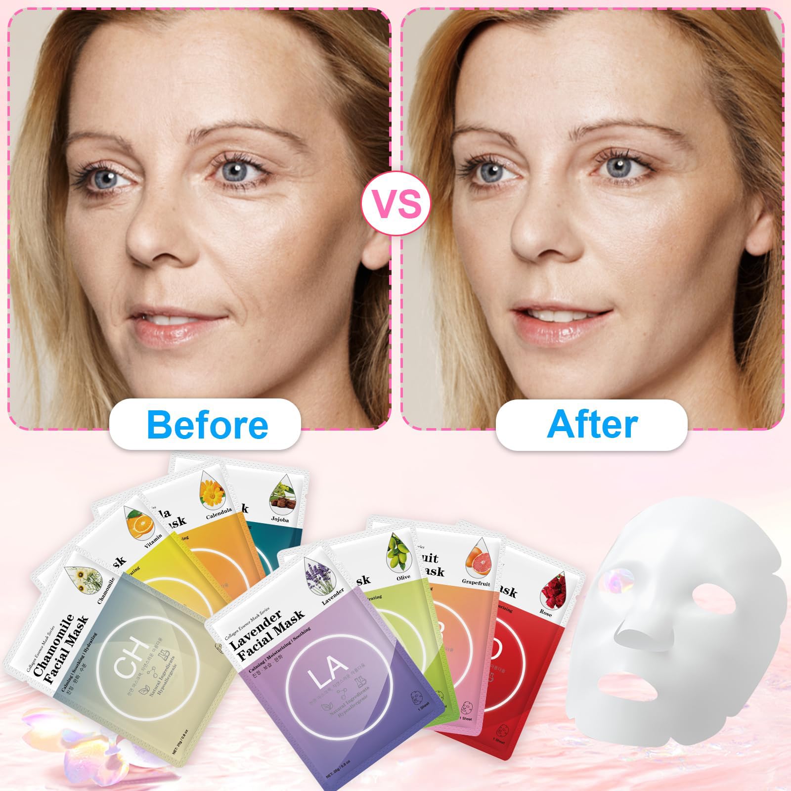 VESPRO hydration closeup highlighting plant essences for refreshed skin