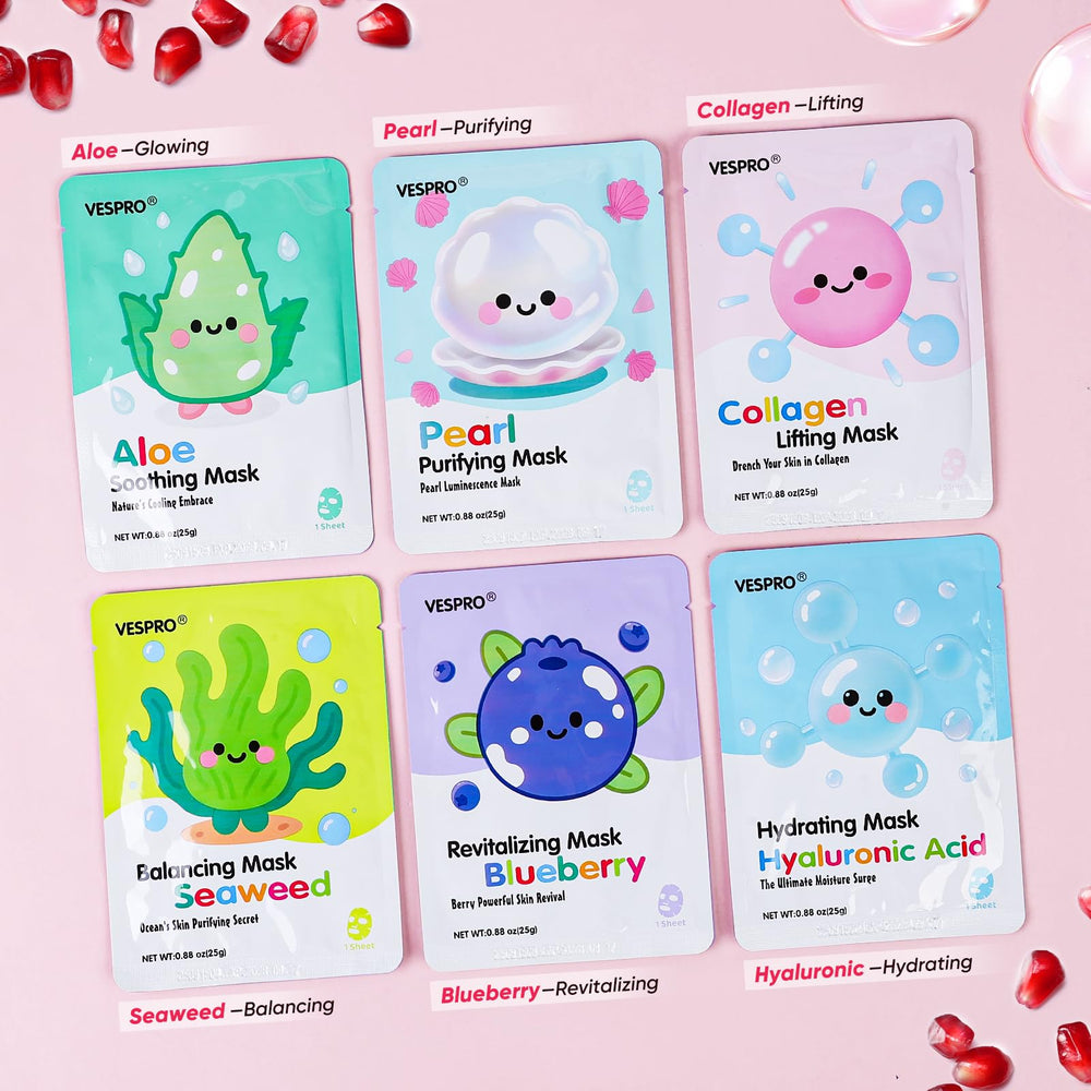 VESPRO seaweed mask sheet supports hydration and a soothing sensorial experience