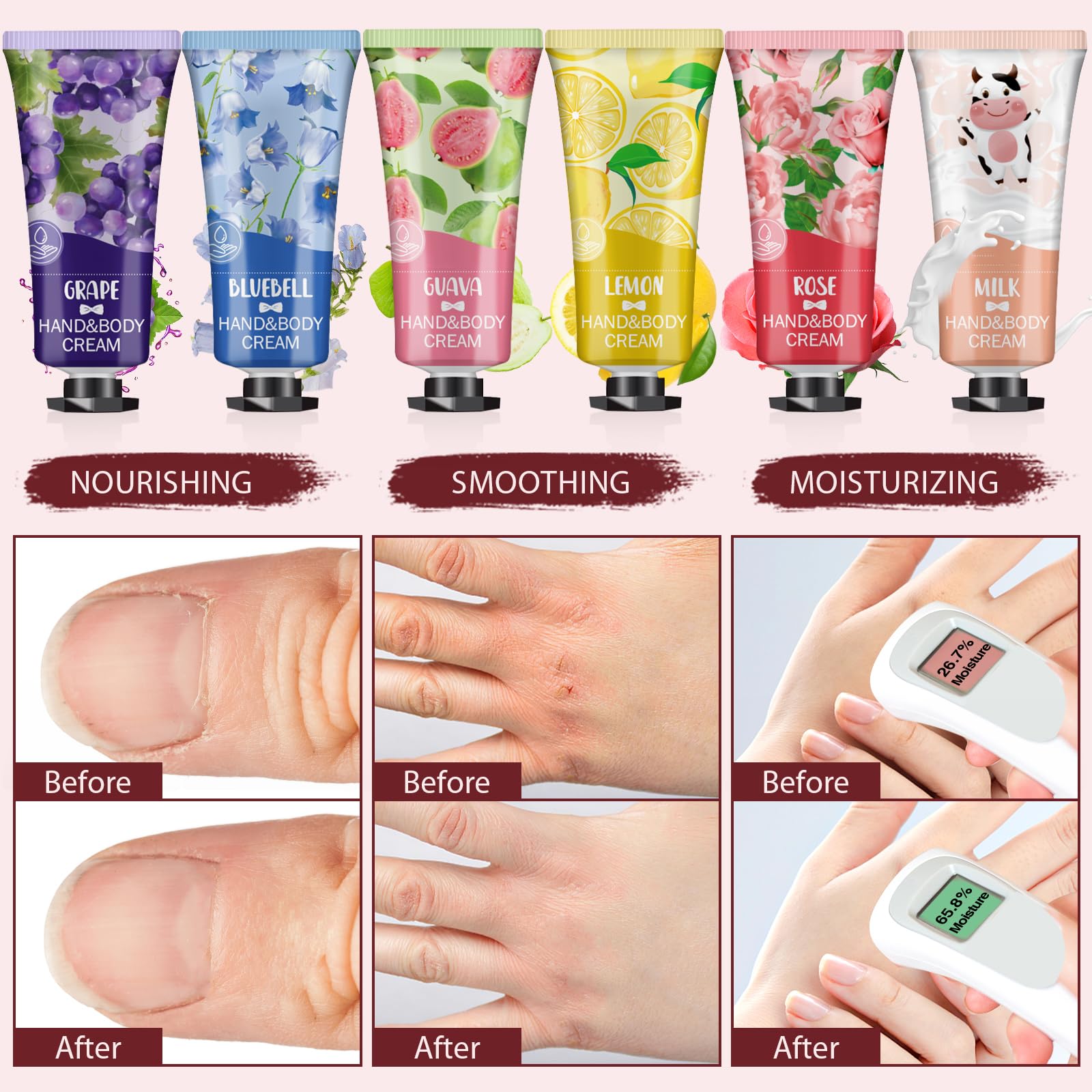 VESPRO shea butter-hydration hand cream delivers long-lasting moisture.