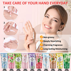VESPRO travel-size hand cream bottles designed for on-the-go moisture.