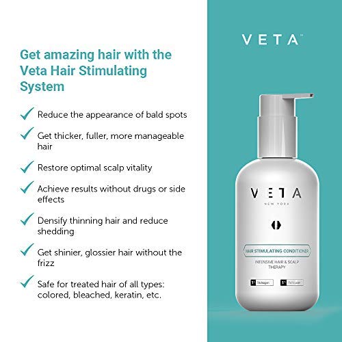 Hair strand close-up reveals smooth, glossy texture after Veta treatment.