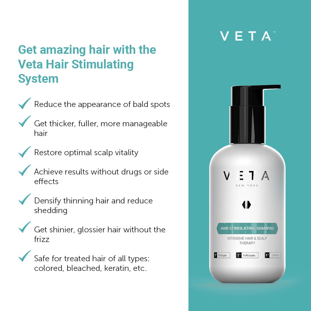 Veta Hair Stimulating Shampoo ingredients panel communicates a safe formula