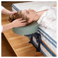 Veuverig massage headrest under-mattress base for stable home support.